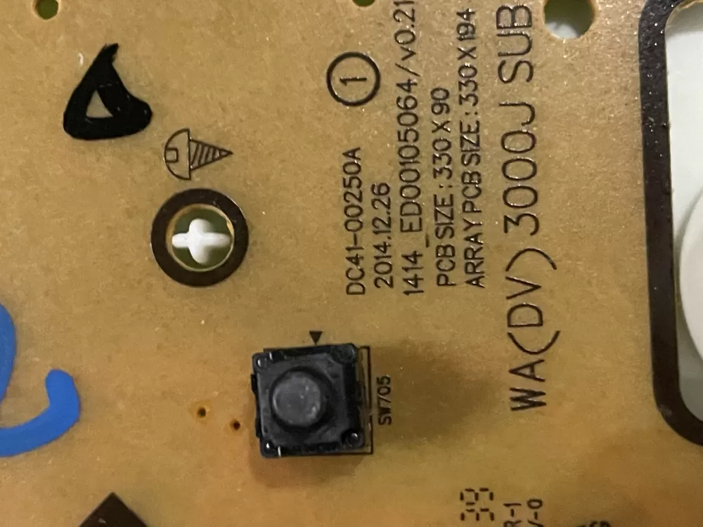 Samsung DC41-00250A Washer Control Board AZ26060 | WMV251