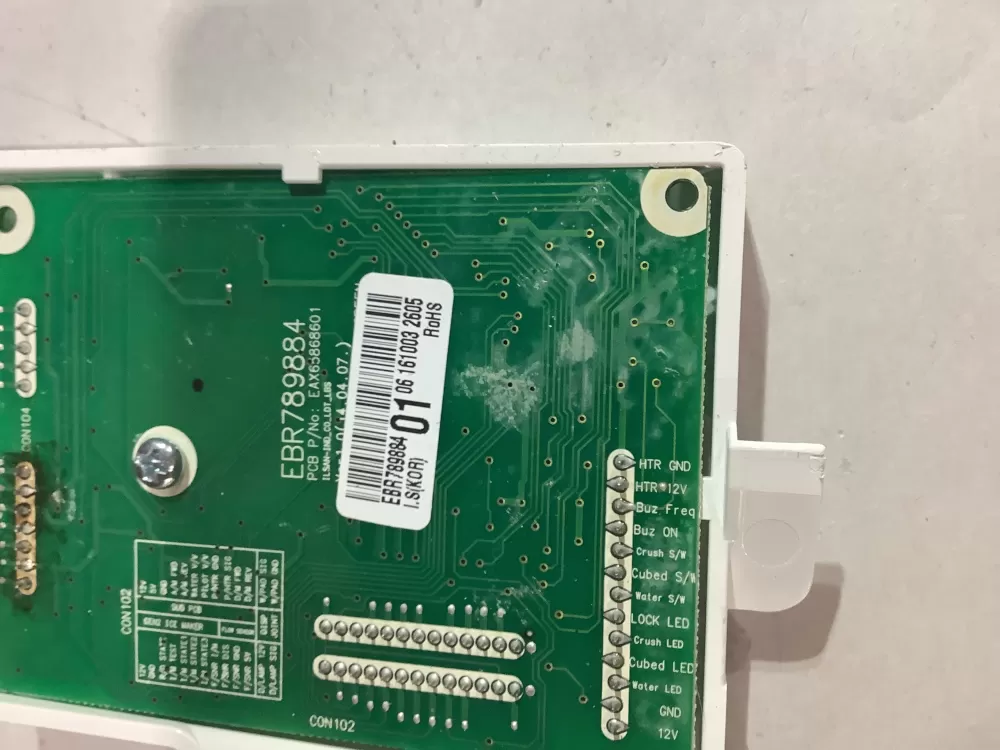 LG Kenmore EBR78988404 Refrigerator Control Board Dispenser AZ183772 | ZC2711
