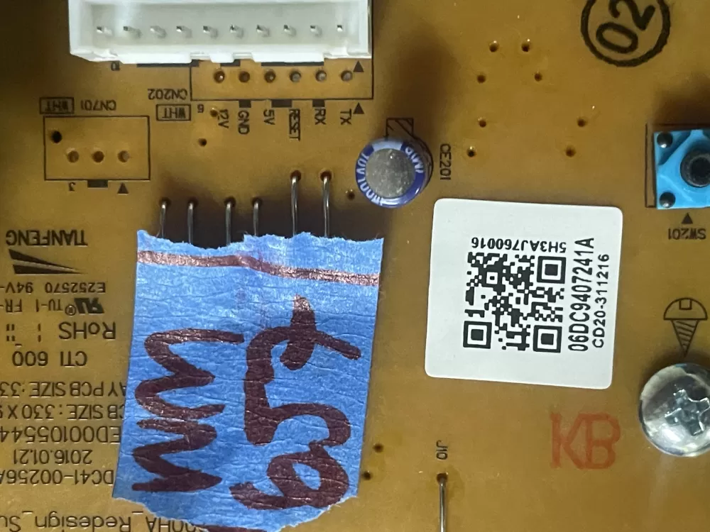 Samsung DC94 07241A Washer Control Board AZ46859 | Wm657