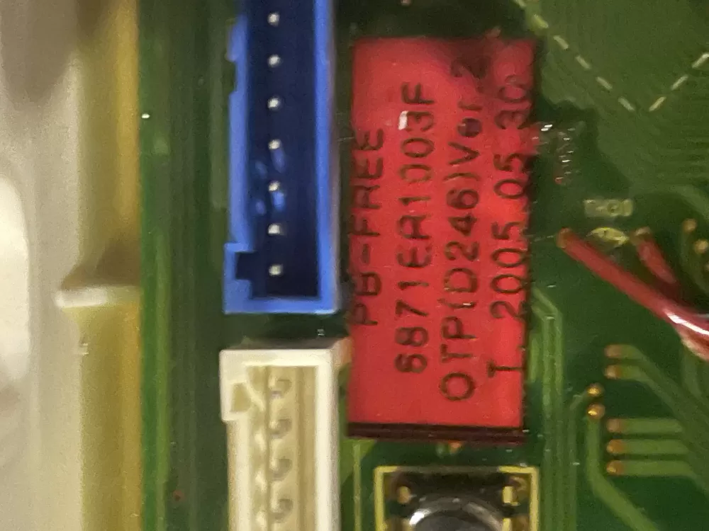 LG 6870EC9203A 6871ER1003F Washer Control Board AZ31717 | Wm319