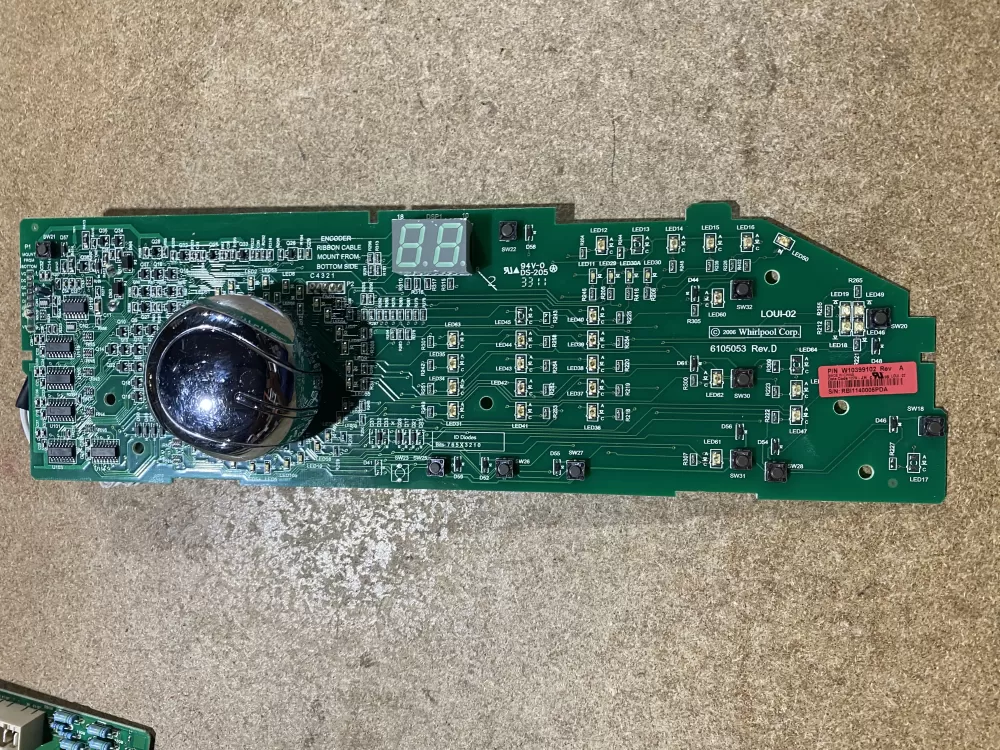 Whirlpool W10399102 WPW10394244 Washer Control Board