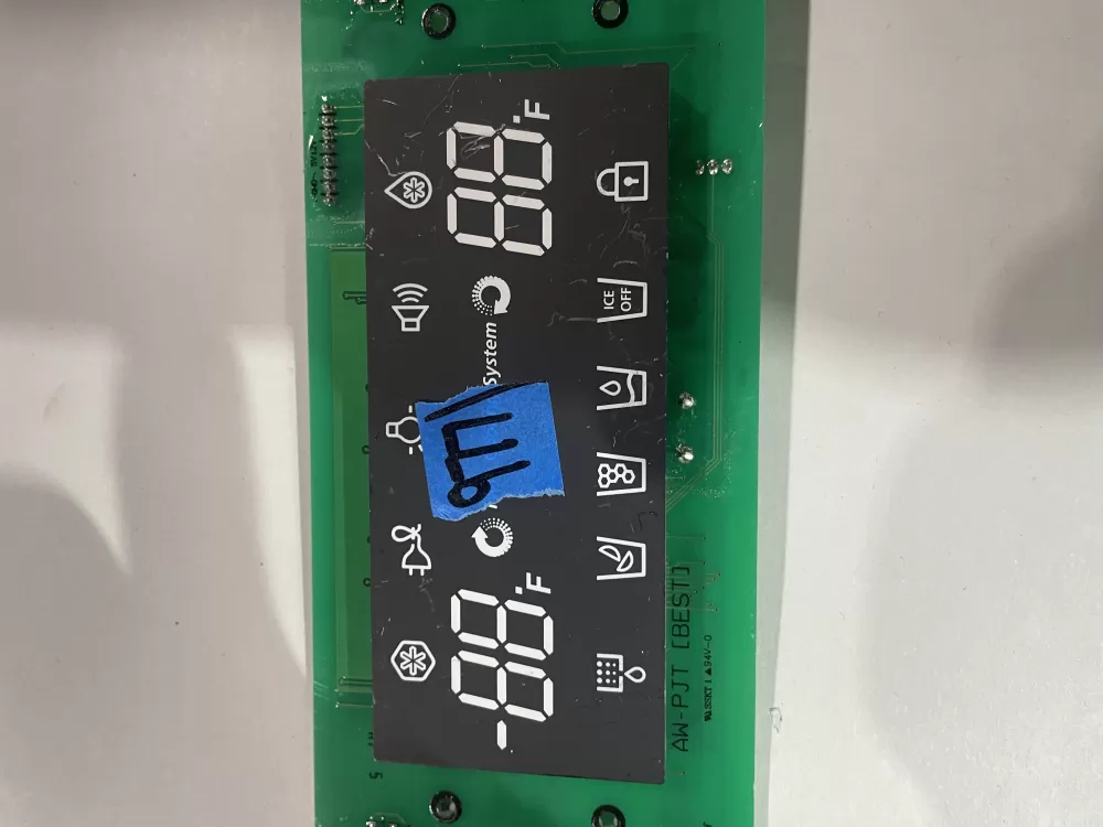 Samsung DA41-00463E Refrigerator Dispenser Display Control Pn: AZ203458 | KM977