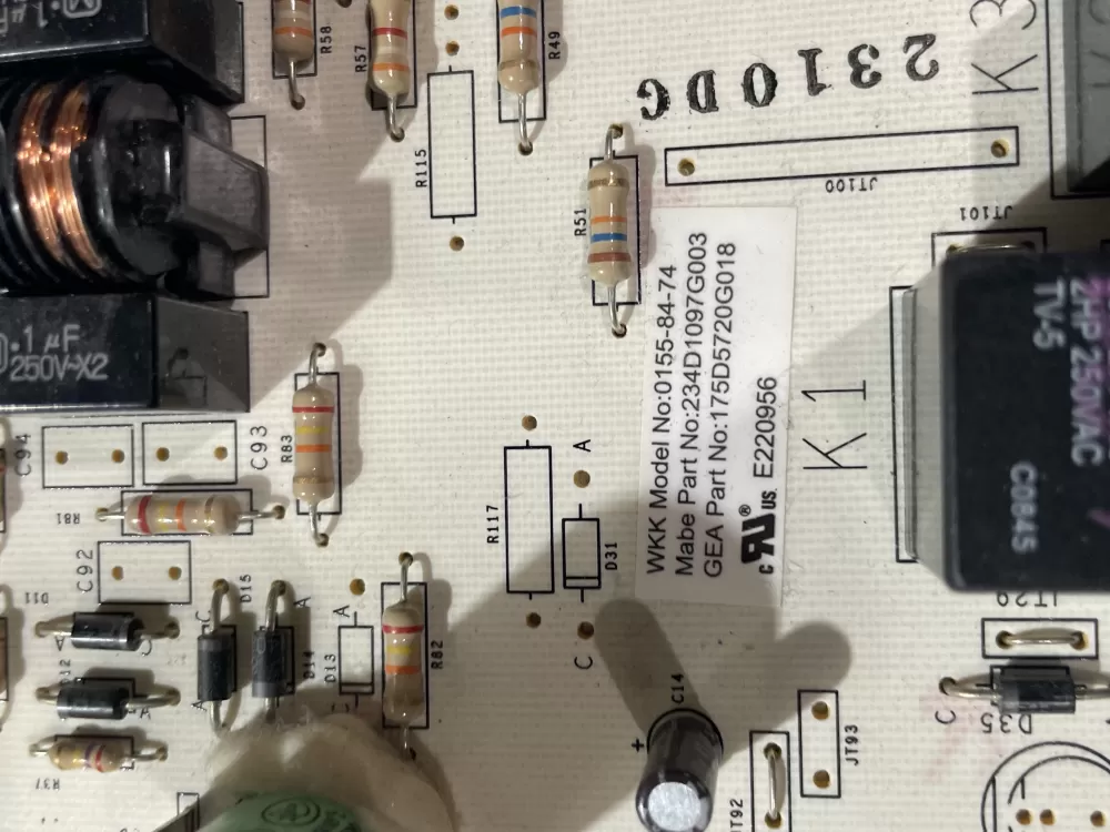 GE 234D1097G003 Dryer Control Board AZ200265 | Wmv898