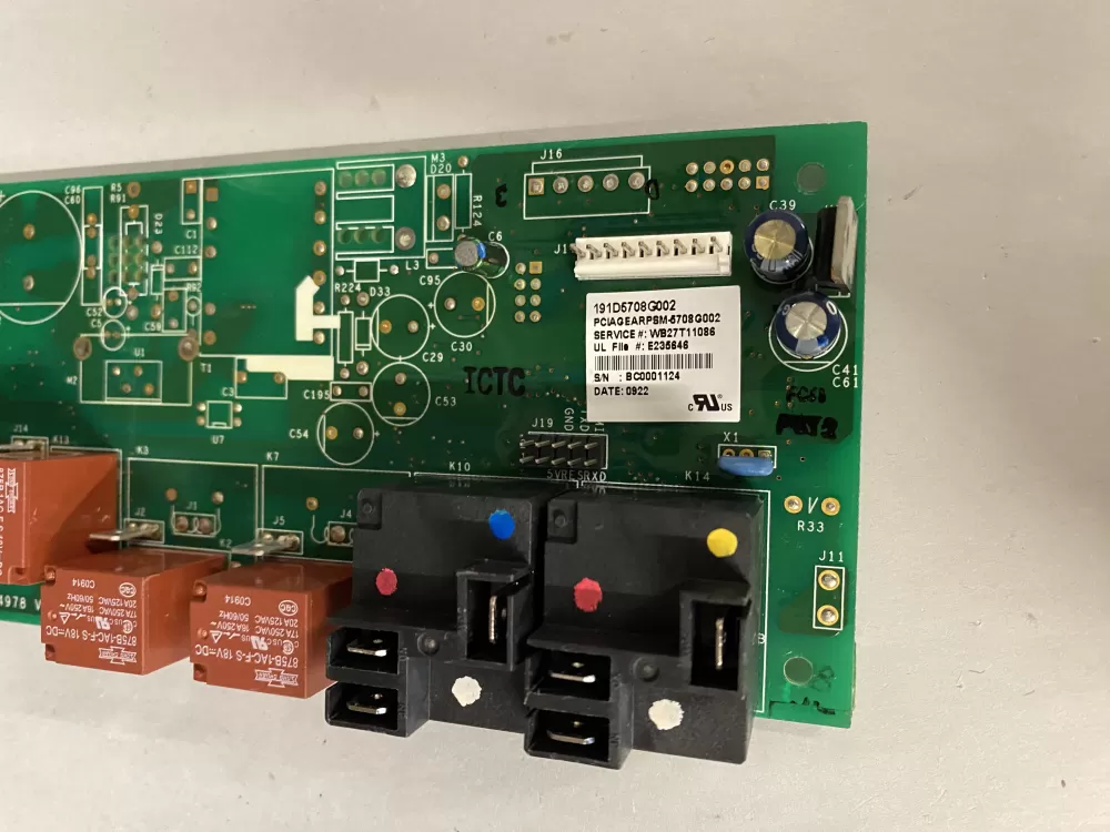 GE WB27T11086 191D5708G002 Range Relay Control Board AZ219541 | BK763