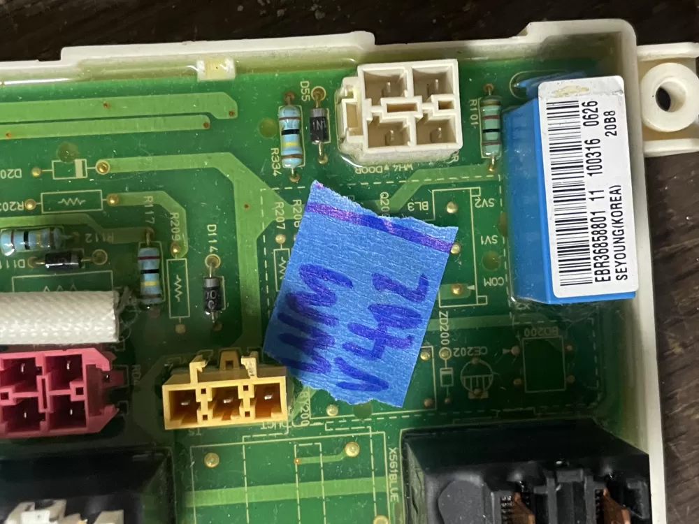 LG EBR36858801 EAX36858001 Dryer Control Board AZ40898 | Wmv402