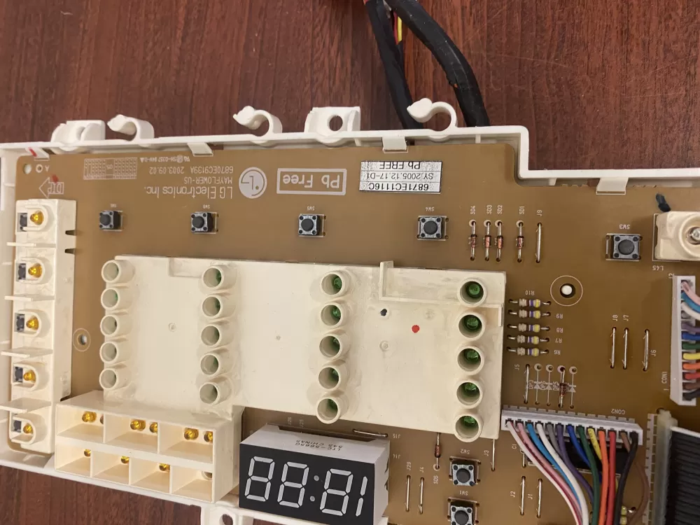 LG 6870EC9139A 6871EC1116C Washer Control Board