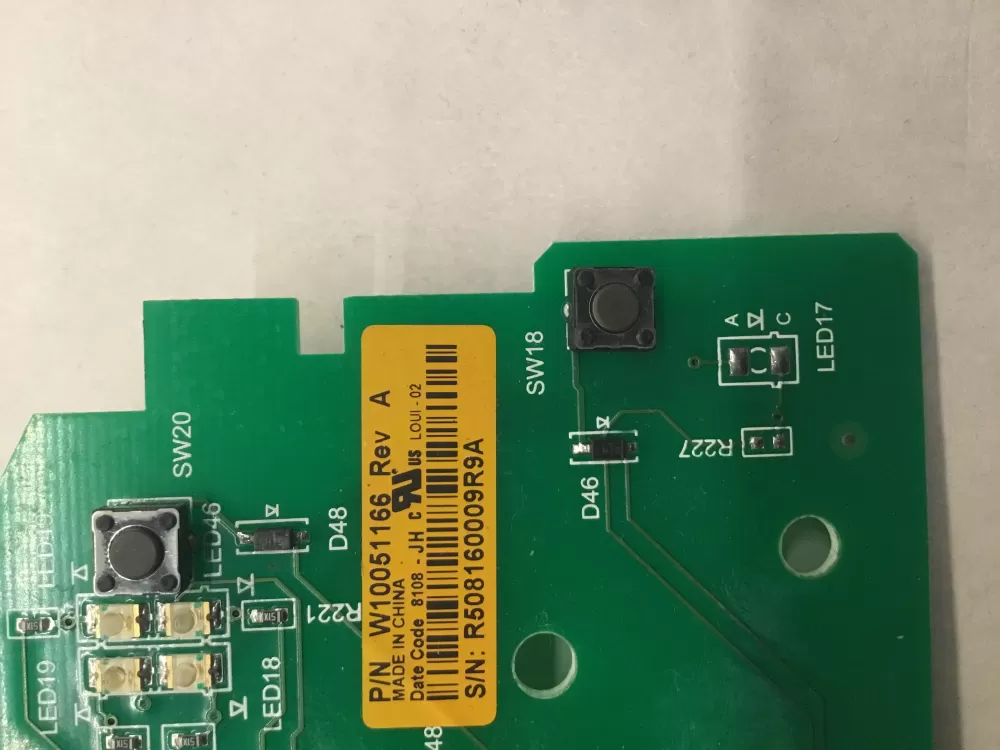 Whirlpool W10051166 Dryer Control Board AZ99869 | BG1187