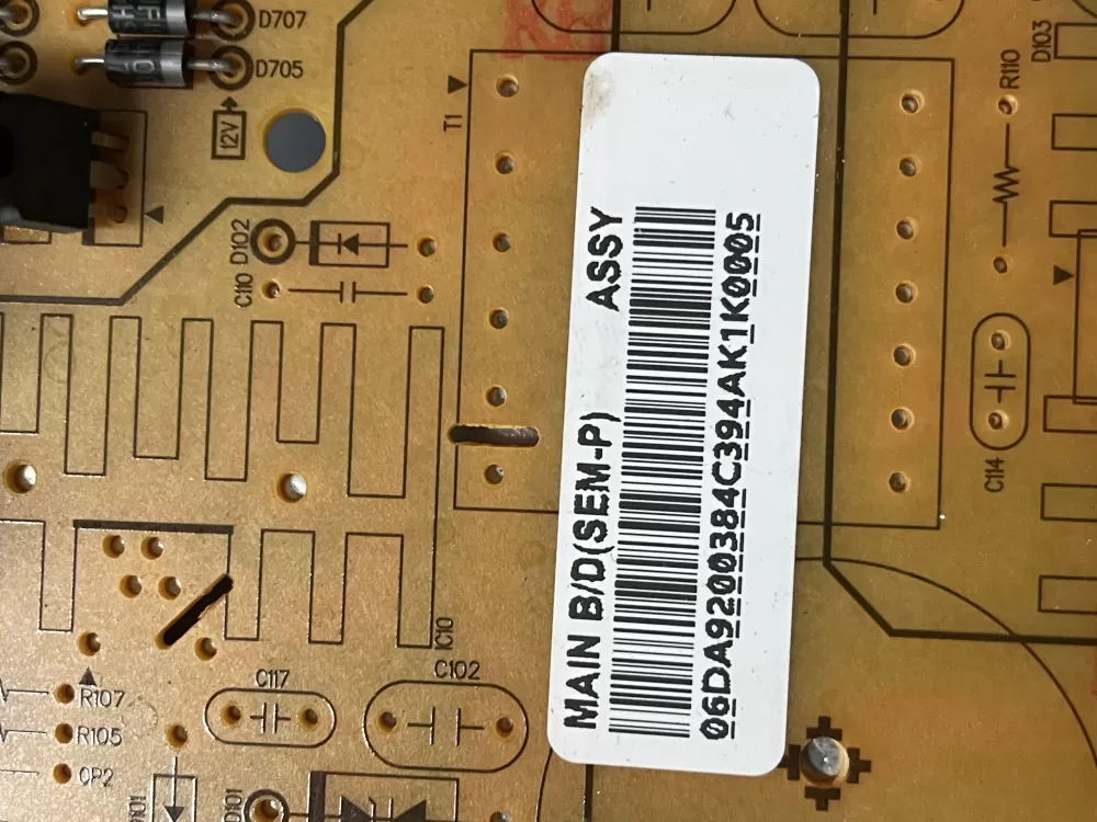 Samsung AP5962147 DA92 00384C Refrigerator Control Board AZ7569 | WM1601