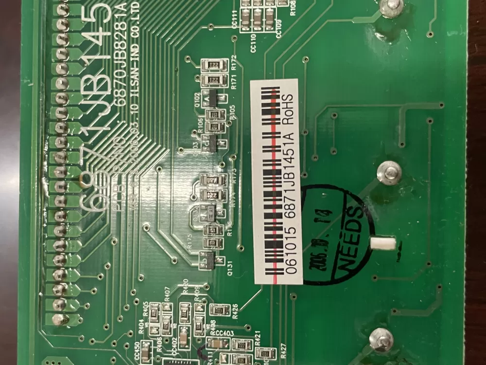 LG Kenmore 6871JB1451A Refrigerator Control Board Dispenser AZ81645 | Wm591