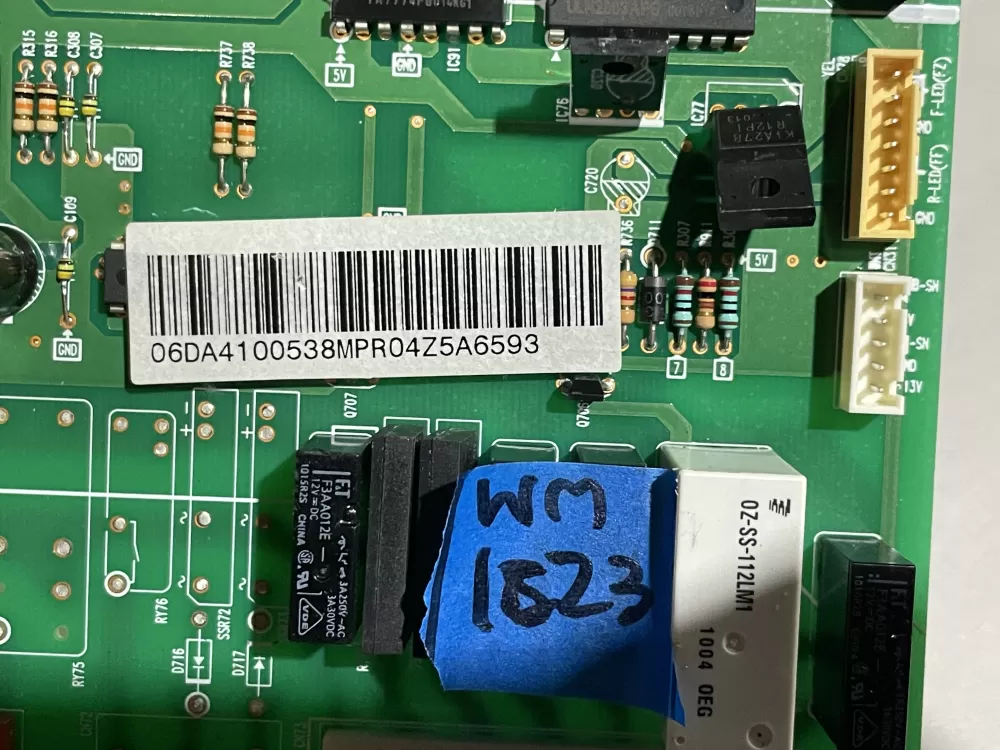 Samsung DA41 00538M Refrigerator Control Board AZ188913 | Wm1523