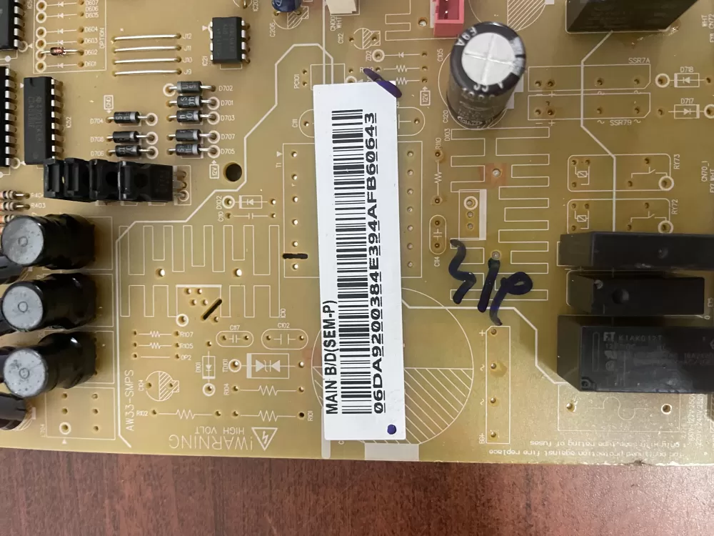 Samsung DA92 00384E Refrigerator Control Board AZ54157 | KM1965