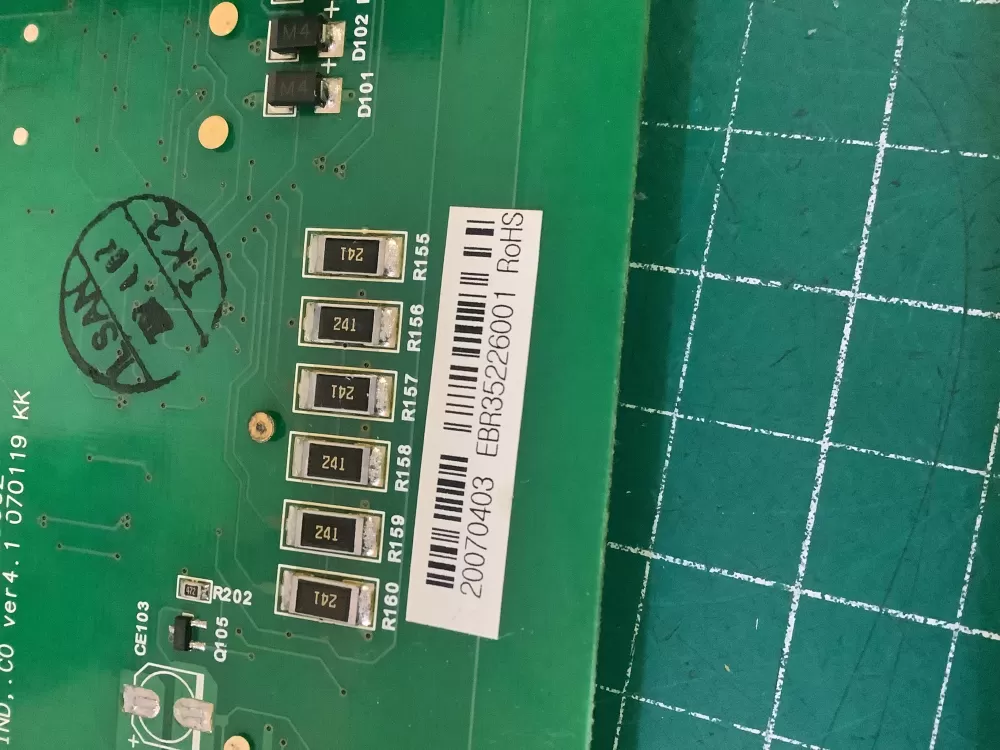 LG EBR35226001 Refrigerator Control Board AZ208116 | NR67