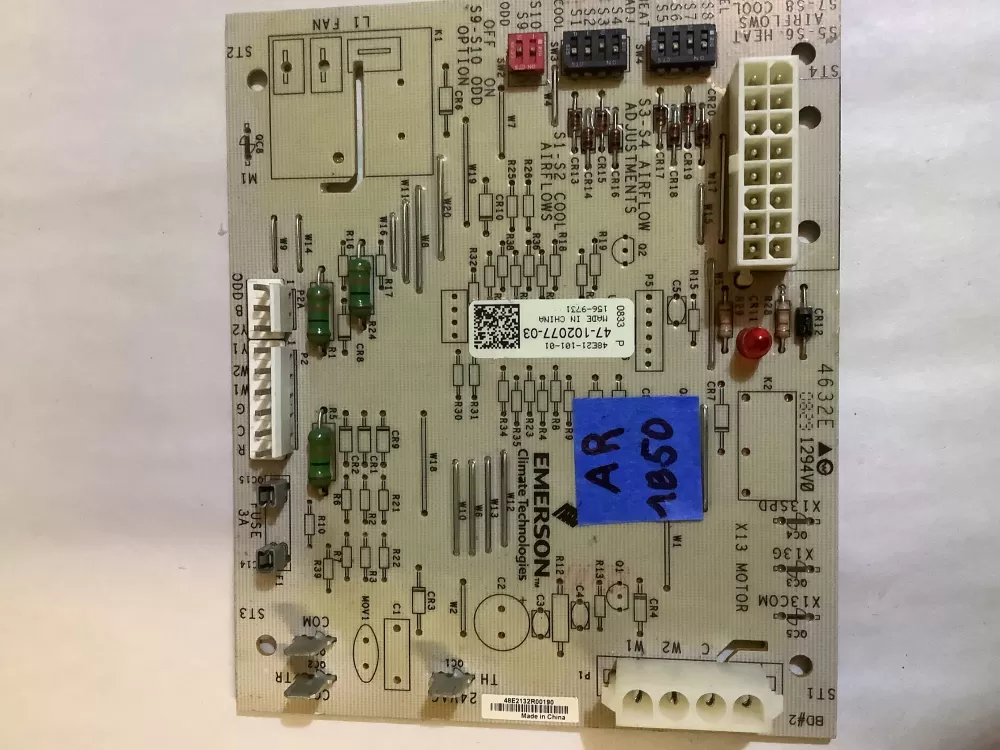 Rheem Emerson 47 102077 03 48e21 101 01  Control Board AZ104836 | AR1850