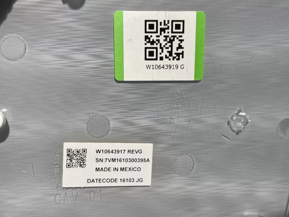 Kenmore W10643917 Washer Touchpad Panel (scrathces) AZ150489 | Wmv776