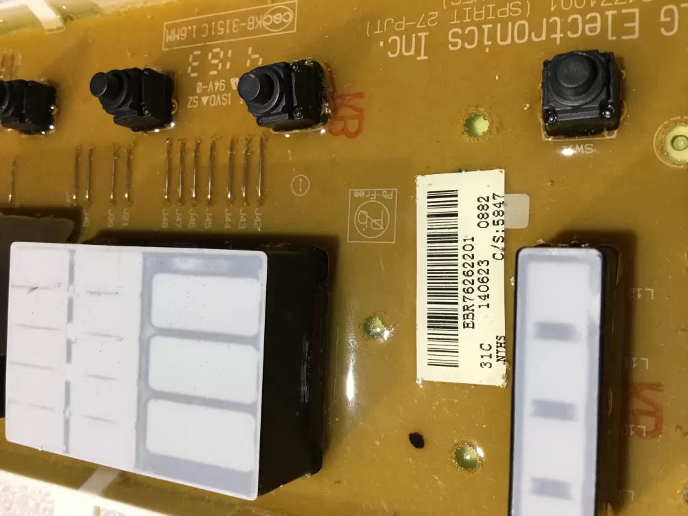LG EBR76262201 EBR75446006 Washer Control Board AZ63701 | NRV566
