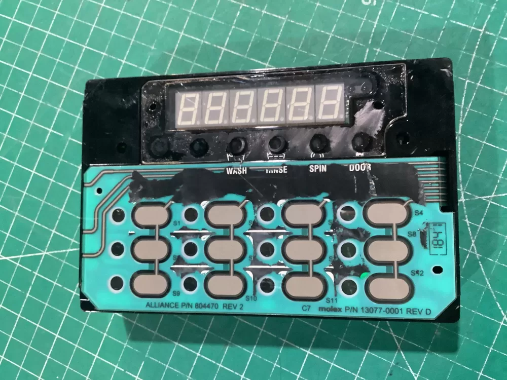 Speed Queen 806267P  AP6333325  804471P  804470  9410124  381119a7 Washer UI Control Board