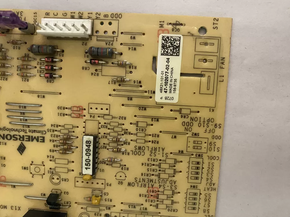 Rheem Air Handler Control Board 47-102077-02-04 156-9735 AZ110570 | BK1774