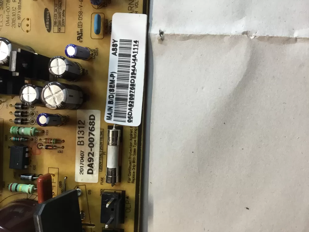 Samsung DA92 00768D Refrigerator Control Board Inverter AZ98246 | 2029
