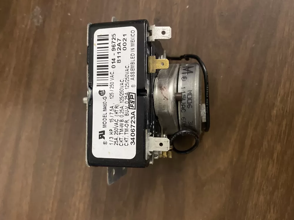 Whirlpool 3406723A 4433735 AP6008572 PS11741712 EAP11741712 Dryer Timer