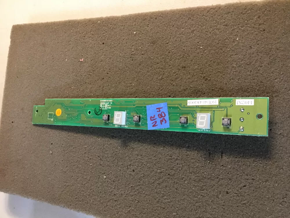 GE WR55X10285 197D4143G003 Refrigerator UI Control Board AZ105367 | NR384