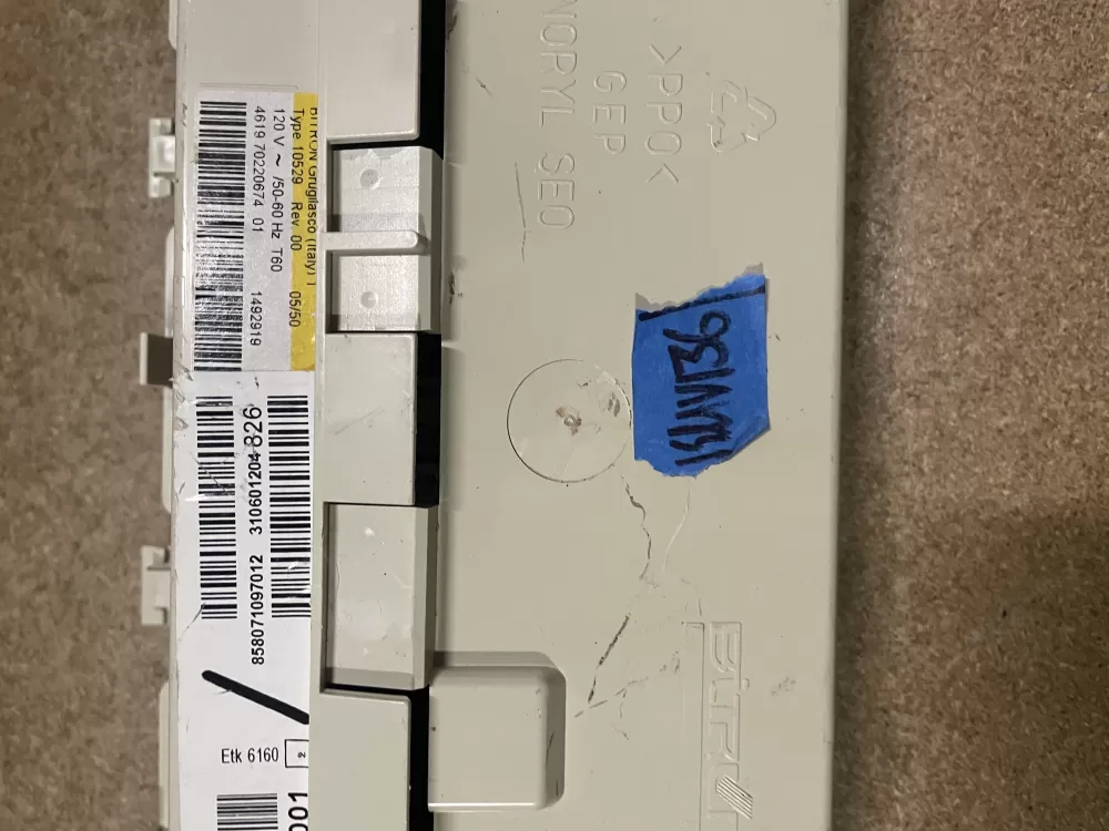 Whirlpool 4619 70220674 01 Washer Control Board CCU AZ26885 | KMV136