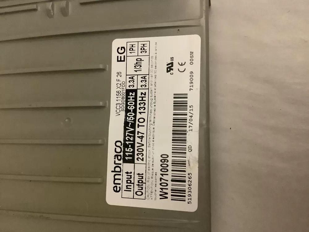 Kenmore W11087200 Refrigerator Control Board Inverter AZ197405 | AR79