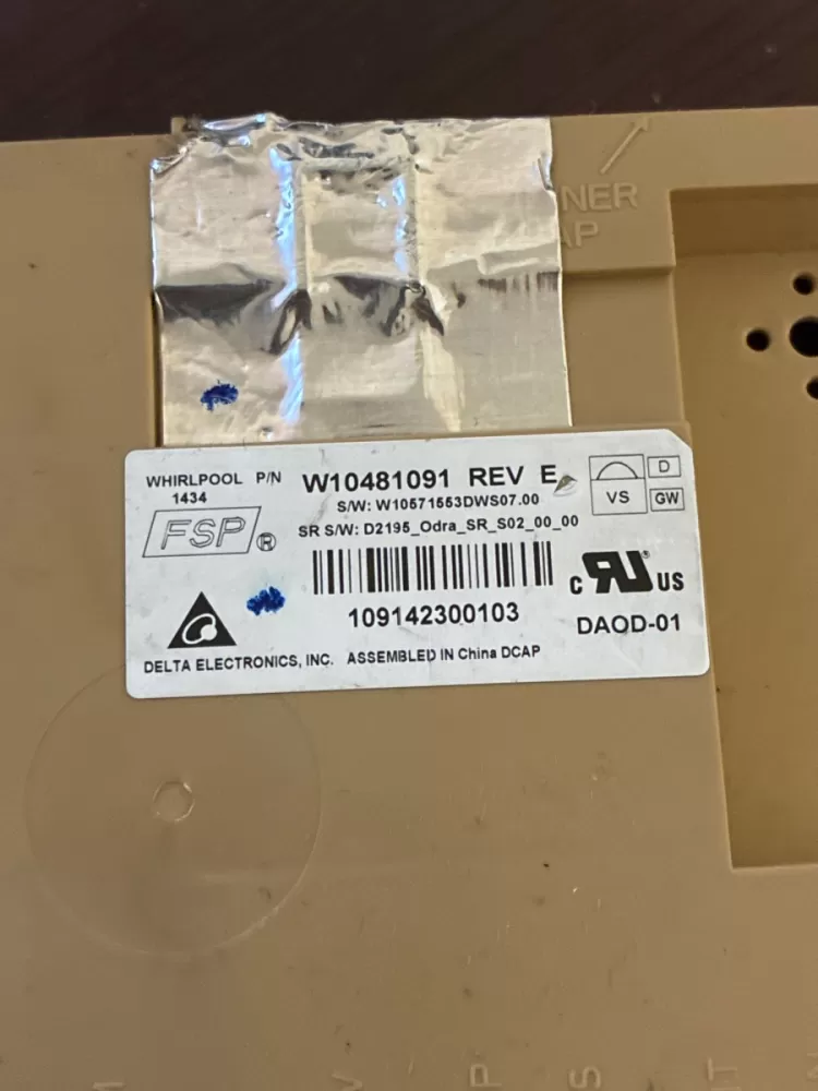 W10481091 Kenmore Dishwasher Board - Control