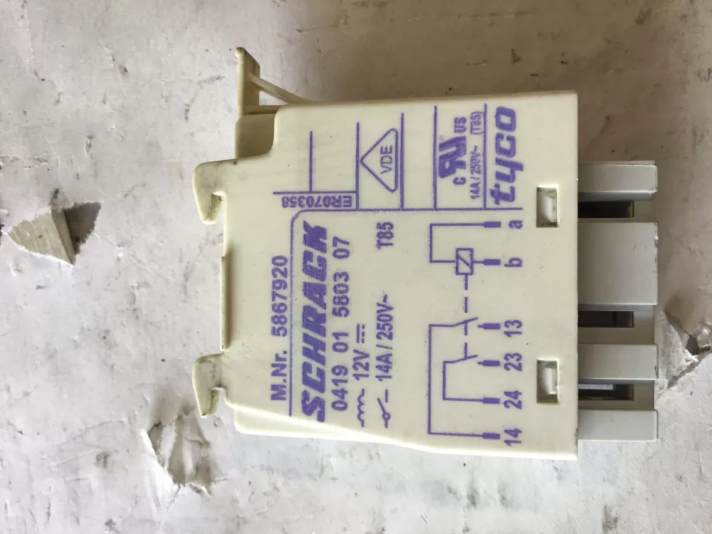 Miele 5867920 Washing Machine Heater Relay