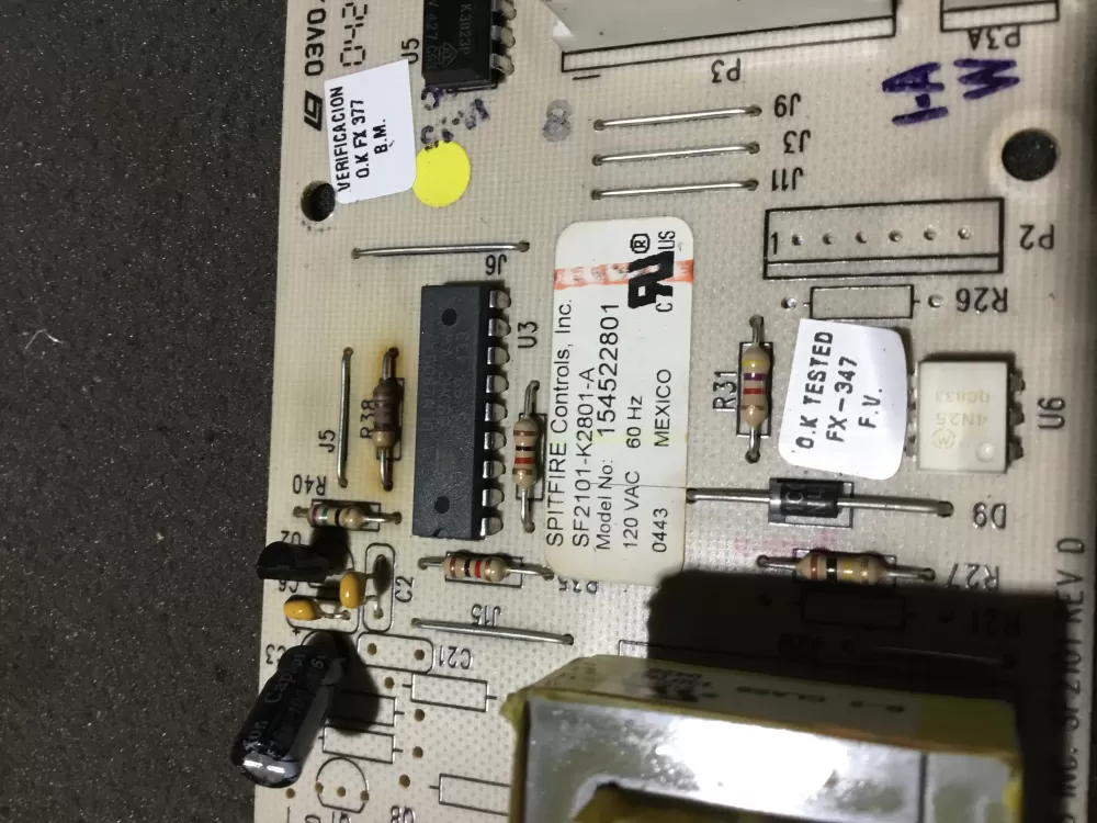 Electrolux 154540101 154522801 Washer Control Board AZ106780 | NR432