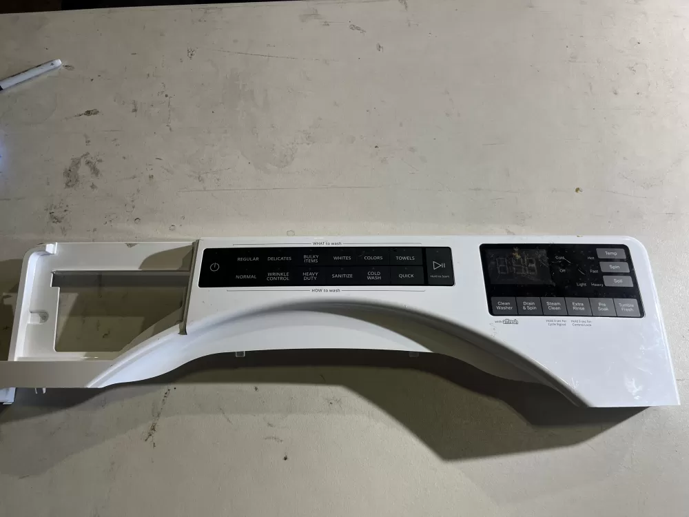 Whirlpool W11112566 Washer Control Board Touchpad Panel