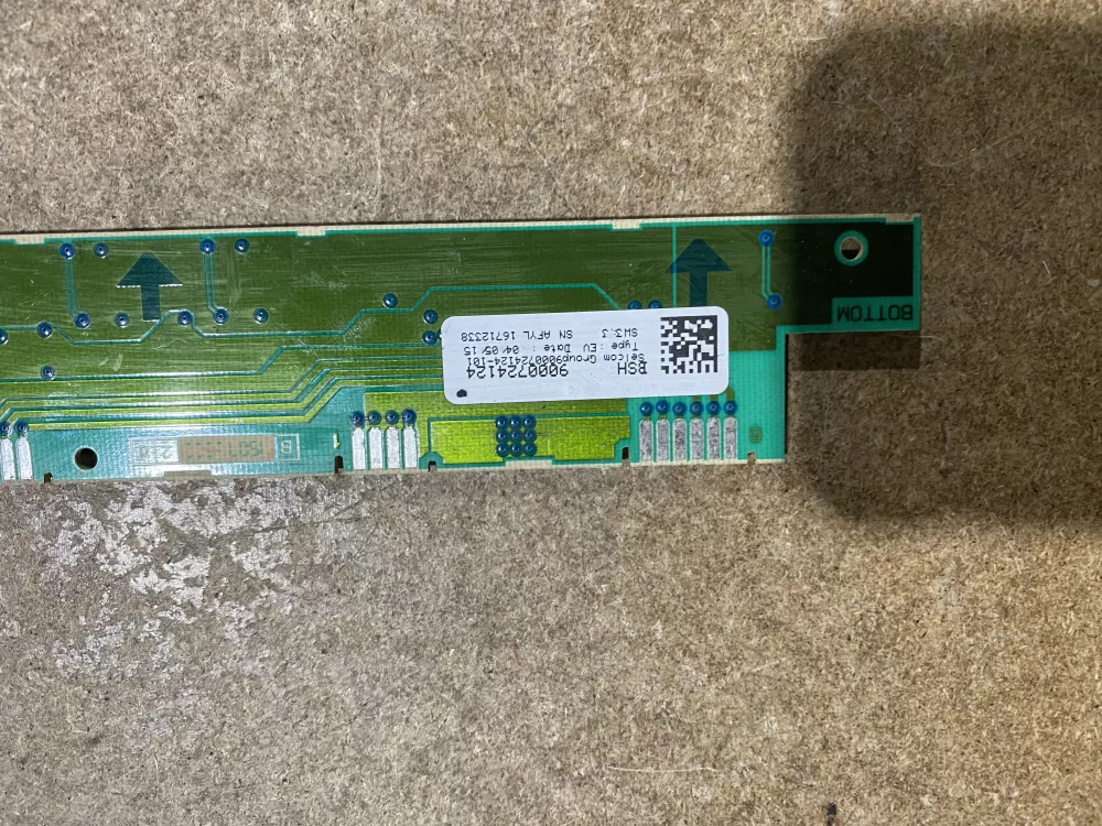 Bosch Dishwasher Control Panel - Part# 9000724124 AZ76360 | BK1866