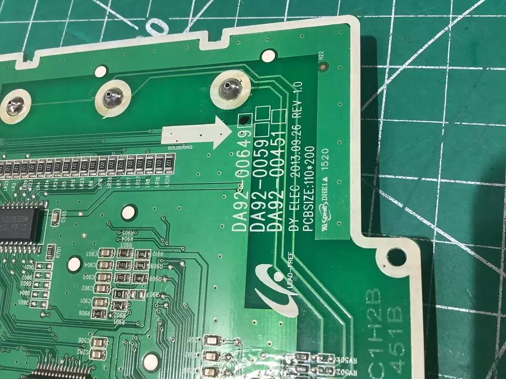 Samsung DA92 00649A Refrigerator Control Board Dispenser AZ187863 | AR112