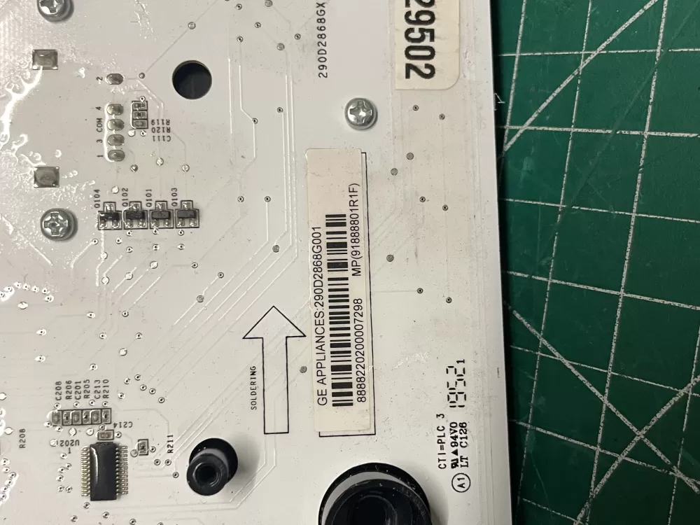 GE 290D1525G601 290D2860G002 290D2868G001 Washer Control Board AZ212189 | Wmv935