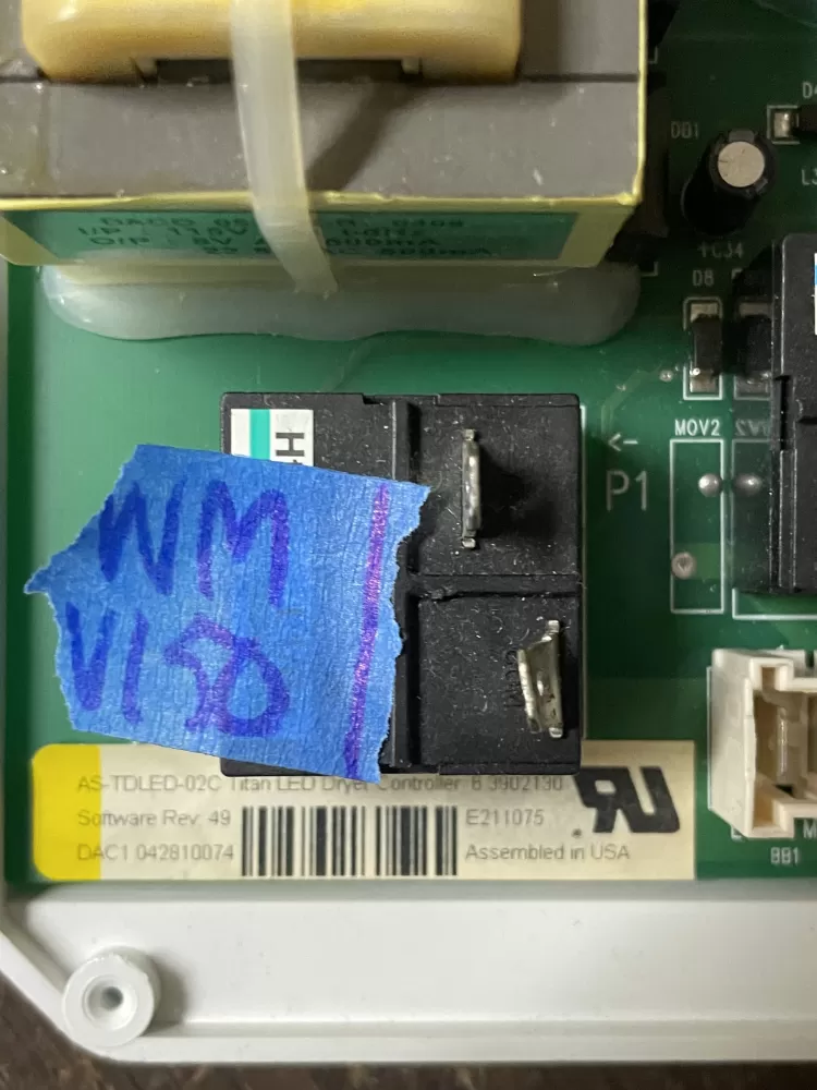 Maytag 6 3902130 63902130 Dryer Control Board AZ44196 | WMV150