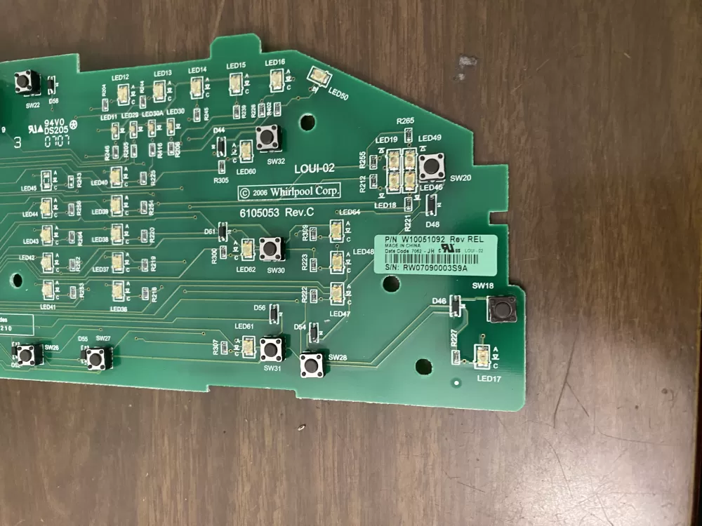 Whirlpool Maytag AP6014796 W10051092 Washer Control Board AZ97104 | BK224