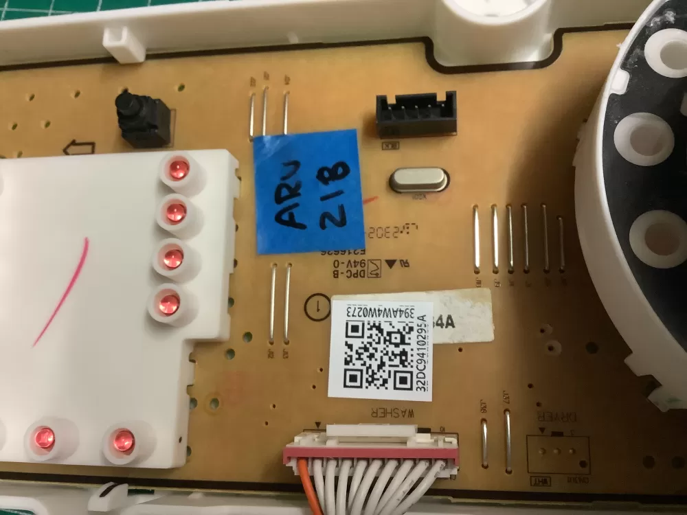 Samsung Dryer Control Board Panel Dc97-18718k AZ199576 | ARV218