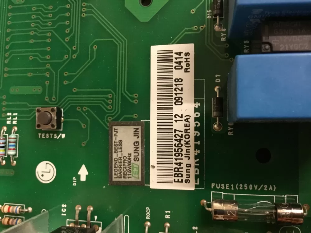 LG Kenmore EBR41956427 EBR41956428 Refrigerator Control Board AZ33514 | NRV367