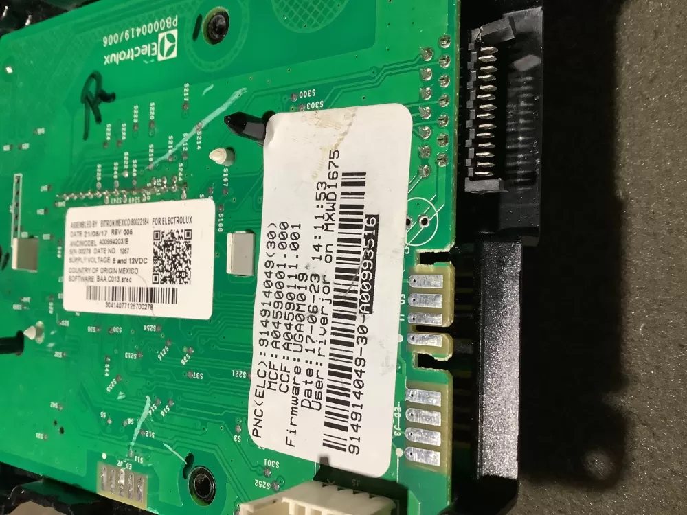 Frigidaire Electrolux A00993516 Washer Control Board AZ123851 | NR2256