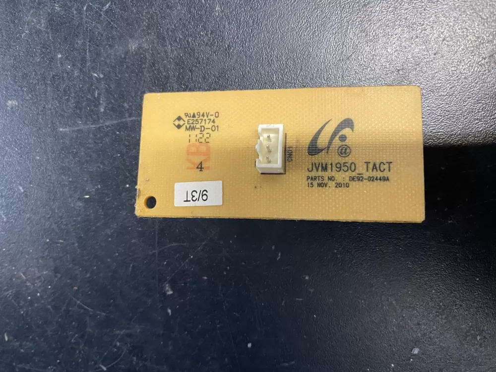 Samsung DE92-02449A Microwave Control Board Pcb Switch
