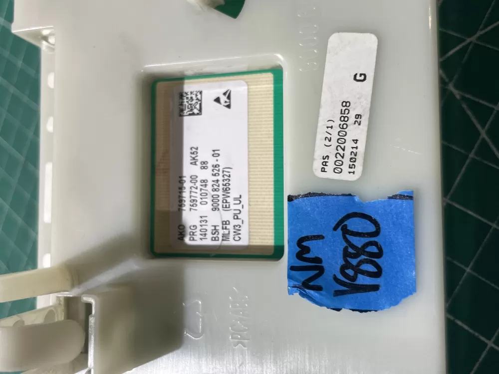 BOSCH 00746870 759715-01 9000824526-01 Washer Control Board AZ192911 | Wmv880