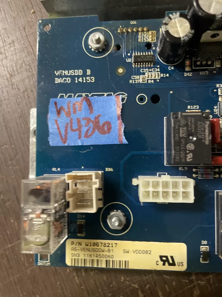 Whirlpool Maytag W10678217 W10678221 Dryer Control Board AZ44470 | Wmv436