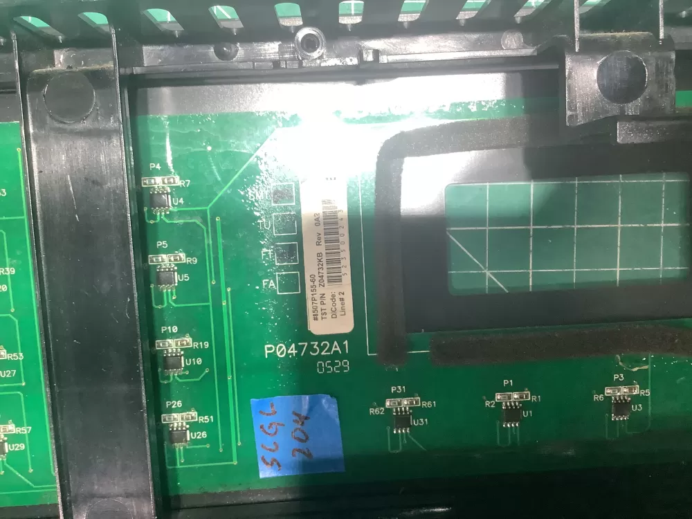 Jenn Air Microwave Touchpad Control Panel 30" 53001243 AZ152283 | SL204