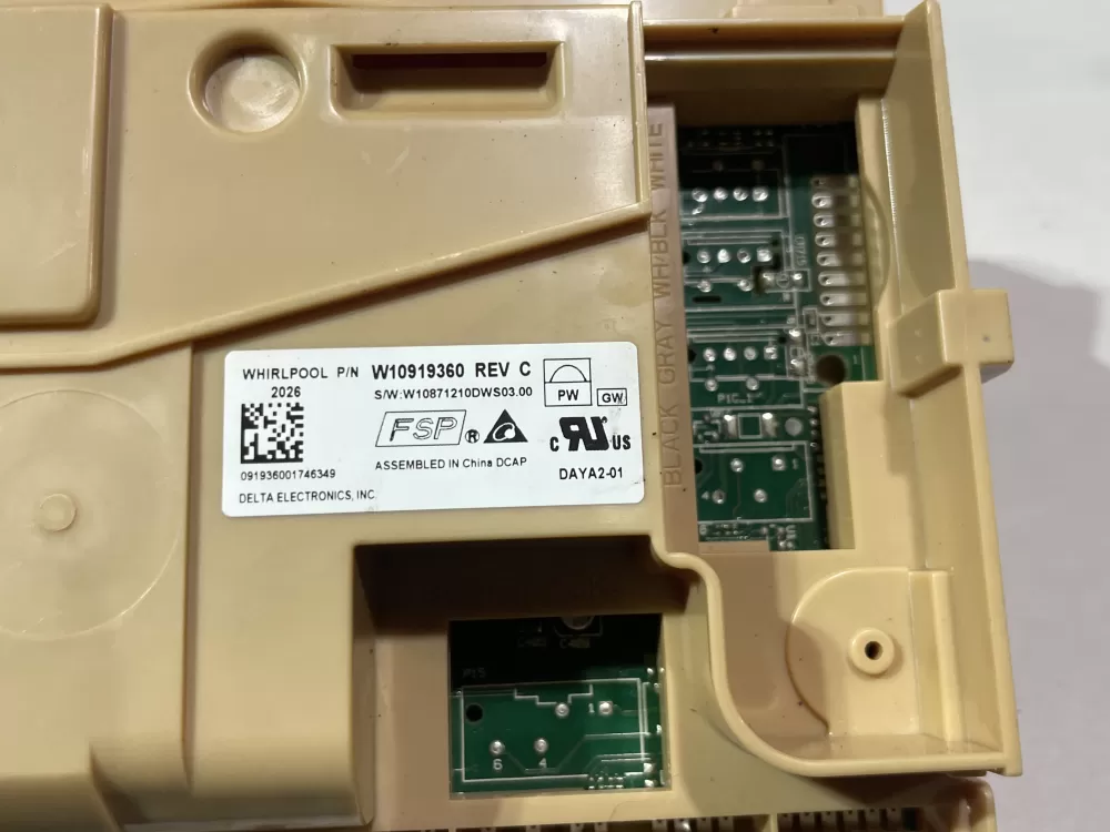 Whirlpool W10919360 W11087226 Dishwasher Control Board AZ142343 | Wm2394