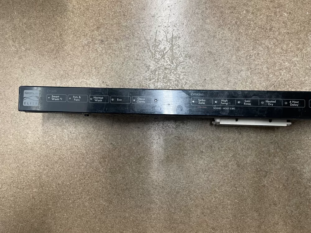 Kenmore WPW10500140  AP6022344  W10500140  WPW10500147  2997796  PS11755677  W10195222  W10195224  W10195850  W10335617  W10335619  W10500147  WPW10335619 Dishwasher Control Board Console Panel