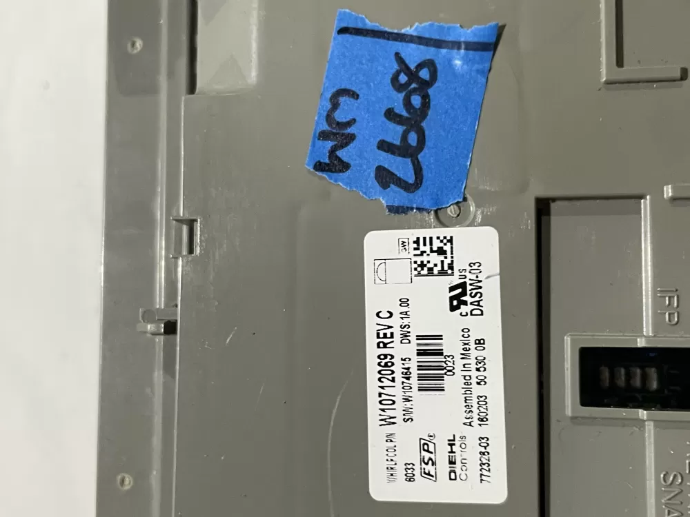 Whirlpool W10602814 W10354910 Dishwasher Control Board AZ186553 | Wm2668