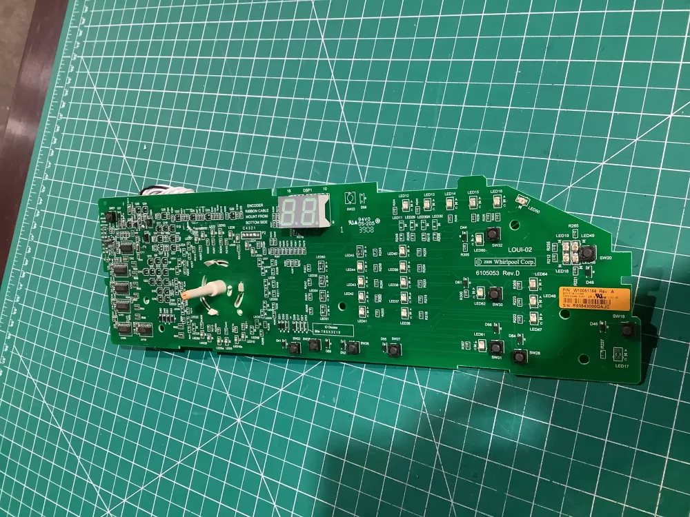 Whirlpool W10051166 Dryer Control Board