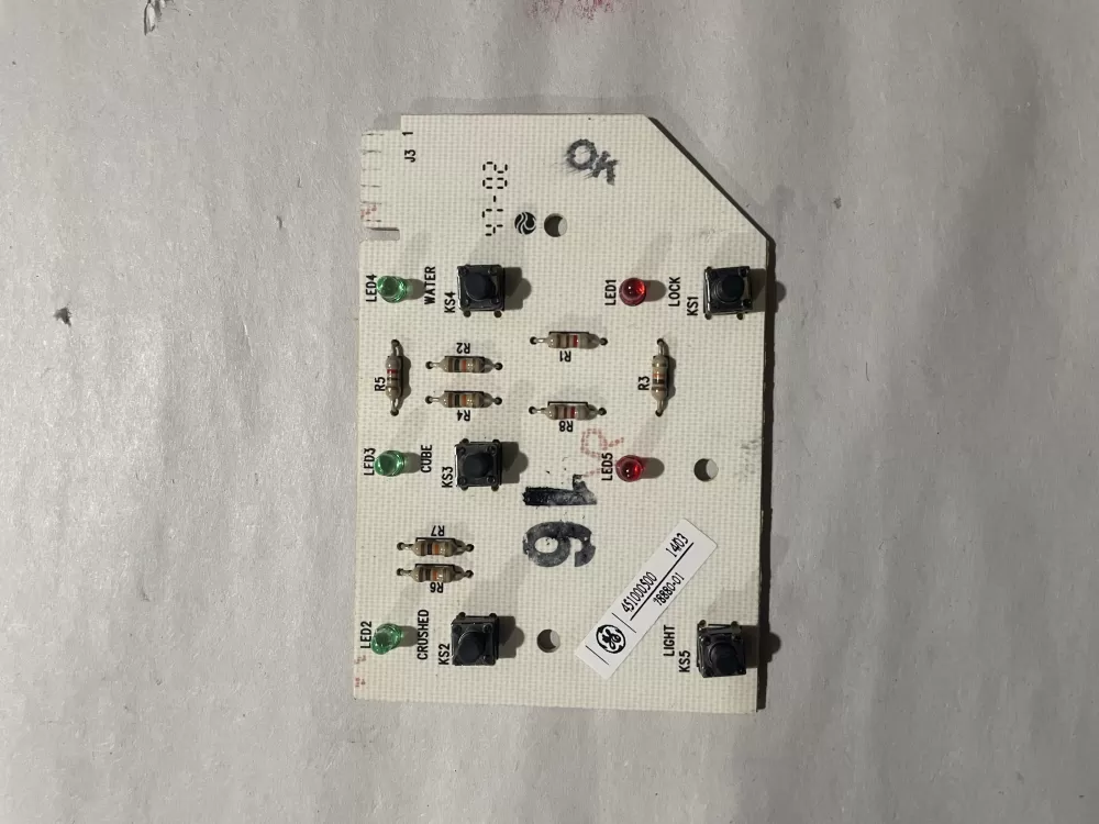 Maytag  451000500 0303  WP61005277 AP6010049 61005277 824701 PS11743225 78880-001 Refrigerator Dispenser Control Board Switch