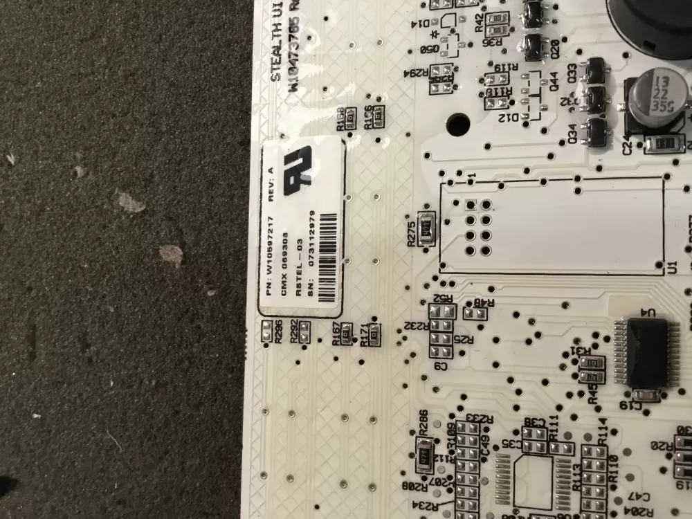 Whirlpool W10597217 Refrigerator Dispenser Control Board AZ100742 | NR133