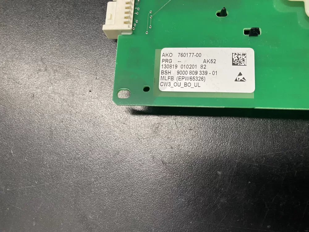 Bosch Siemens EPW65326 Washer Display Control Board AZ10576 | BK1276