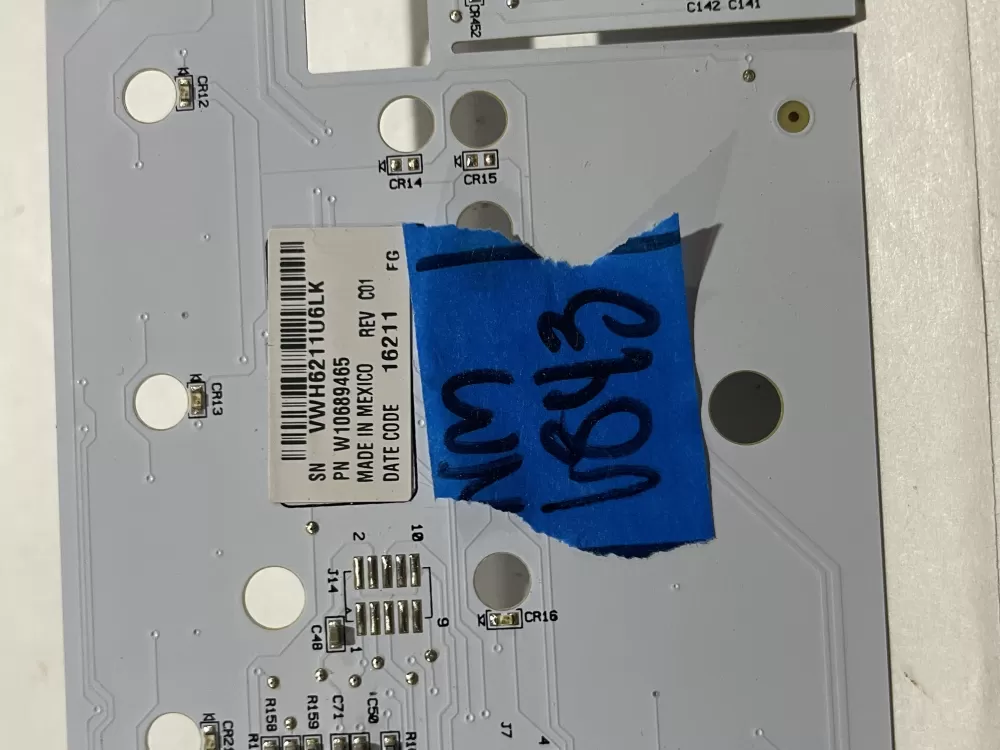 Whirlpool W10689465 Washer Control Board Interface AZ174752 | Wmv843